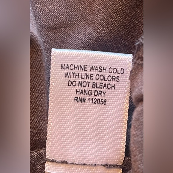 NWT Drop Shoulder ROUND NECK SIDE SLITS HI-LOW HEM GRAY TOP Oversized Sz M - Picture 10 of 10